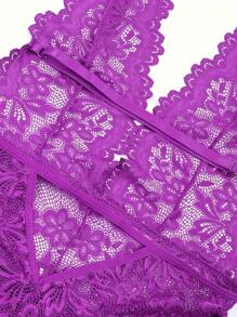 Women's Plus Size Sexy Lace Teddy Lingerie