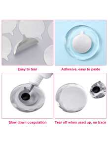 600/300 Stücke Wimpernkleber Pad, Wimpernkleber Aufkleber, Beauty Wimpernkleber, Alufolie Aufkleber Pad, Werkzeug zum Aufkleben und Veredeln von Wimpern, Falschwimpern-Werkzeug, einfach zu benutzen und tragbar