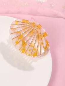 1pc Korean Style Acetate Cute Mini Shell Hair Claw Clip, Bite Bangs/Short Hair Clip, Sweet Hair Accessories Hair Clips Hair Jaw Clip Hair Clamps Hair Clutch Hair Catcher Clip