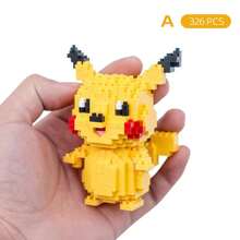 pokemon Small Particle Creative Building Blocks, Suitable For Bedroom Decor, Desktop Ornament, Planter, Birthday Gift, New Year's Gift, Gift For Women/Girlfriend, Study/Office Desk Accessory, Gift For College Students