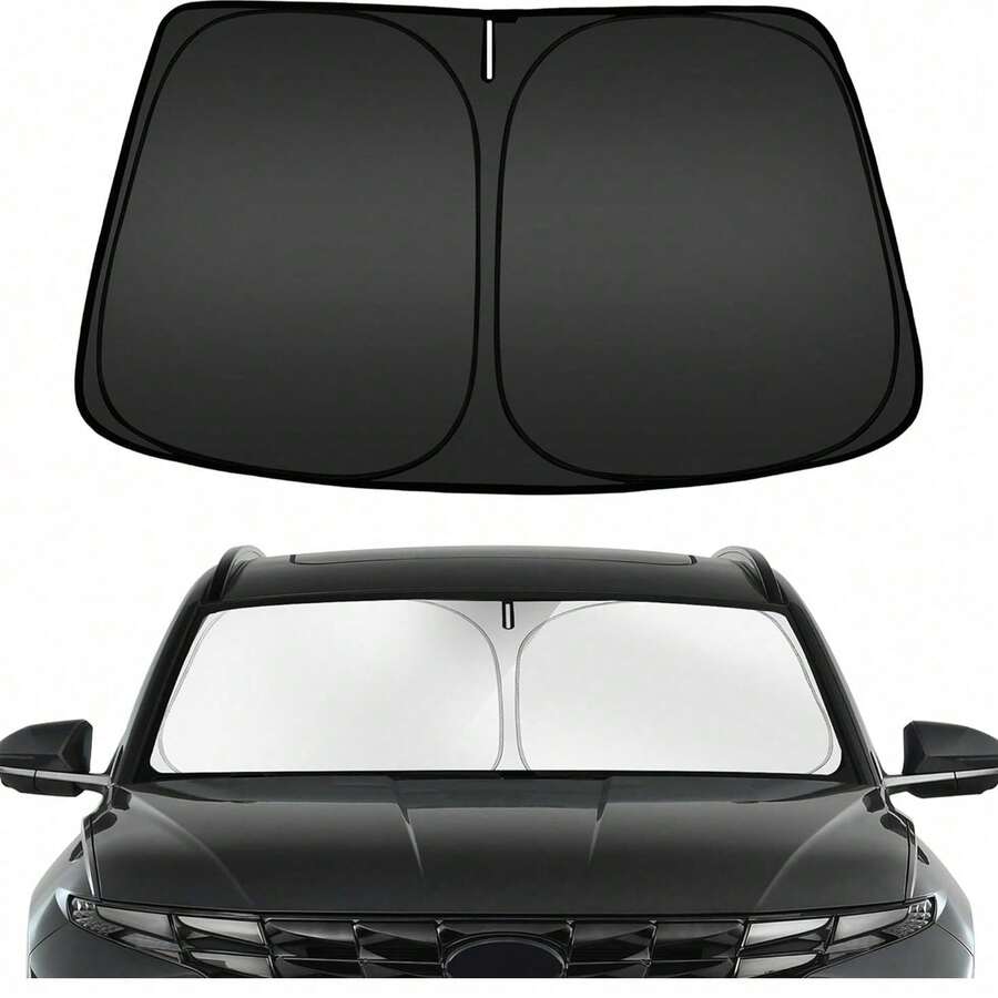Foldable Windshield Sun Shade, Front Window Sunshade, Blocks UV Rays To Keep Your Car Cool, Universal Thick Sunscreen Board For Car Interior Shading And Cooling