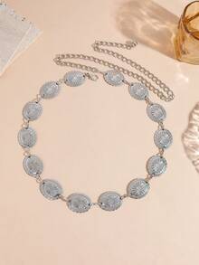 New Fashionable Vintage Bohemian Metal Chain Waist Belt, Niche High-End Feel, Decorates And Shapes Waistline - Multicolor - View 3