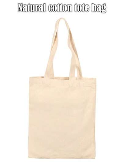 Simple And Natural Blank Hand-Held Canvas Bag, Painting, Sewing, Decal, DiY Canvas Bag, Picnic Packing Bag, Daily Attendance Hand-Held Bag, Gift Bag, Gift Packaging Art Project, Suitable For Sewing Enthusiasts, Sturdy Structure