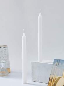 4pcs 10-Inch Smokeless And Odorless Candles Long Air Purification Candles Home Birthday Candles White Candlestick Candles Banquet Party Romantic Wedding Venue Decoration Props