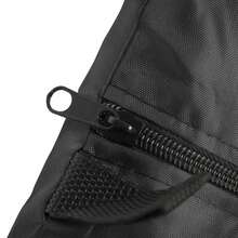 Patio Cushion Storage Bag, Waterproof, Windproof, Dustproof, UV Resistant, Black 420D Ox Cloth, Zipper Closure, Ergonomic Carrying Handles, Rectangular - Black and White - View 8