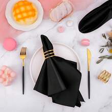 Colorful Satin Napkins For Various Party Decorations - Multicolor - View 4