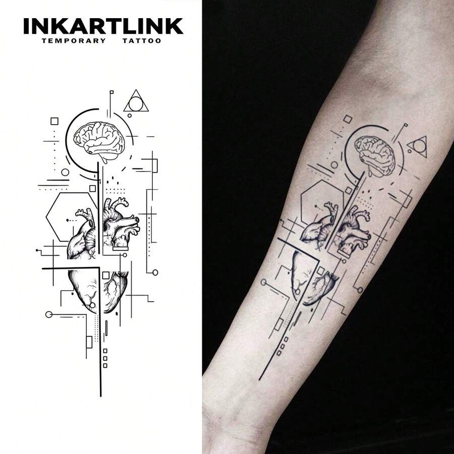 INKARTLINK神系列草本汁纹临时纹身 15天魔法纹身 半永久纹身 逼真假纹身 持久1-2周