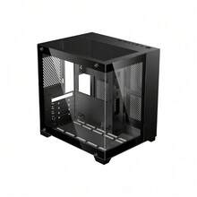 DIYPC DIY-CUBE01-BK Black USB3.0 Tempered Glass Micro ATX Gaming Computer Case - 1 - 查看 6