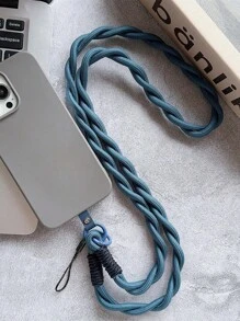 1pc Simple Long Diagonal Mobile Phone Hanging Strap Neck Lanyard With Double Buckle Card Holder Gifts For Mother, Family, Friends, Birthday, Holiday Phone Charm, Phone Chain