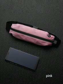 1 pieza Bolsa de cintura impermeable y transpirable con un solo bolsillo, bolsa de fitness ajustada y sencilla para correr y yoga