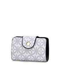 2 Peças Conjunto de Bolsas Miniatura para Celular - Bolsas de Ombro e Transversal com Estampa da Moda