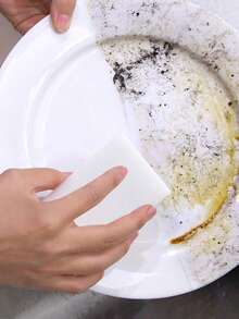 10/20/30/50片装 100*60*20mm 密胺海绵魔术海绵擦 密胺海绵清洁海绵 适用于厨房浴室清洁工具