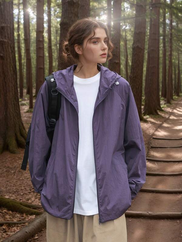 New Summer Lightweight Outdoor Jacket, Breathable UV Protection Fishing Shirt UPF50+, Ice Silk Sun Protection Coat For Outdoor Activities Like Hiking, Trekking, Cycling