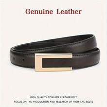 Cinturón real para mujer - Trenzado casual de, no lavable, adecuado para uso diario y ocasiones formales, accesorio de moda para vaqueros, se ajusta de talla mediana a talla grande, sin plumas, para verano, escuela