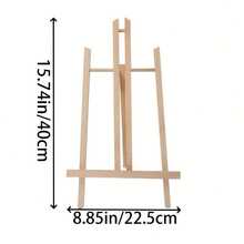1/2 piezas Caballete de madera mini, soporte de trípode plegable portátil para principiantes, estante de exhibición de escritorio para el hogar, marco de pintura artística de sobremesa, exhibición portátil, se puede usar como soporte para iPad, soporte de exhibición de arte