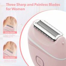 2025 New Electric Women's Shaver Charging Edition, Private Hair Removal, Full Body Hair Removal, Underarm Hair Removal, Rechargeable Shaver For Legs Hair Removal, Available In Pink And Purple Colors - Multicolor - View 3