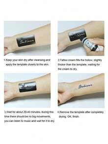 2 szt. szablonów do tatuażu Hollow Tattoo + 2 szt. pisaków do malowania ciała Combo Set, henna do rysowania smoka na ramionach, nadgarstkach, ciele, tymczasowy wodoodporny zestaw szablonów do fałszywych tatuaży, unisex - Wielokolorowe - Zobacz 9