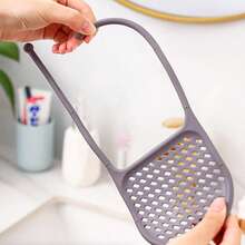 1pc Bendable Sink Edge Sponge Drain Rack, Storage Rack, Tie-On Basket Hanging Rack - Multicolor - View 5