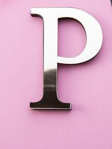 Pegatinas decorativas de pared de letras de espejo acrílico 3D gruesas, 10cm/15cm/20cm letras autoadhesivas extraíbles de espejo acrílico, resistentes al agua y a la corrosión