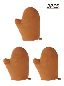 3 Pieces Reusable Body Face Self Tanning Mitts Double Sided Lotion Applicator Tanning Mitts Washable, Reusable Body And Face Self Tanning Mitts, Double Sided Lotion Applicator Mitts, Washable Tanning Mitts For Body Care Spa Oiling - With Thumb And Velvet Lining, Tanning And Sunscreen Application Mitts - Multicolor - View 15