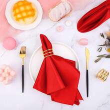 Colorful Satin Napkins For Various Party Decorations - Multicolor - View 27