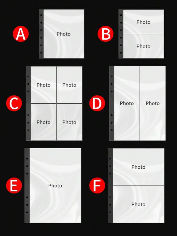 Photo Album With Large Capacity, Celebrity Photo Pages, 3-Inch Photo Album, Movie Ticket & Card Holder, Multi-Size Card Holder, Photo Album, Photo Card Collection Mini Grids Album, Photo Collection Book
