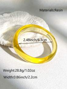 1pc Pink Fashionable Elegant Asymmetric Round Women Bracelet, Stylish & Versatile For Party Wear - Multicolor - View 6