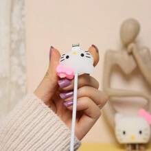 Sanrio Sanrio Cute Cartoon Series Fast Charger Protector Compatible With Iphone 18W 20W IPhone 14 13 12 11 Pro Max Fast Charging Cable Charger Head Cover Cable Accessory Data Cable Protective Sleeve (4in1) Cable Protector
