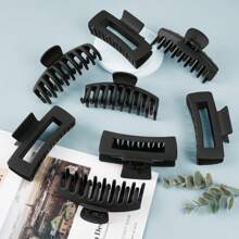 8 Pieces Of Women's Hair Accessories, Large - Sized Black Hairpins For Summer, 4.33 - Inch Non - Slip Hair Claws, Essential Accessories For Beach Vacations. Claw Clips Hair Clips Hair Jaw Clip Hair Clamps Hair Clutch Hair Catcher Clip