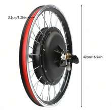 Futchoy Accesorios para bicicleta eléctrica - Rojo y negro - Ver 2