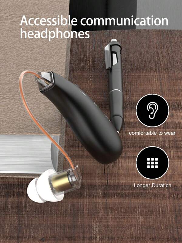 Rechargeable Hearing Aid Headphones, Polymer Lithium-Ion Batteries, Audio Enhancement, Clear Communication Hearing Aid Headphones.