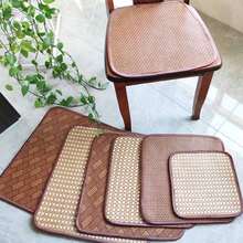 1 pieza Cojín de silla de madera con diseño de césped para verano, cojín transpirable antideslizante para silla de oficina, almohadilla cuadrada de enfriamiento para decoración del hogar
