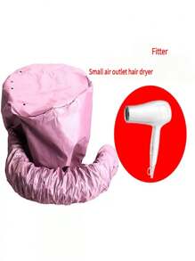 1 pezzo di copricapo regolabile per asciugacapelli in poliestere, intrecciato, inodore, adatto per capelli normali e lisciati, per acconciature, tintura e trattamento dei capelli, portatile, asciugatura rapida