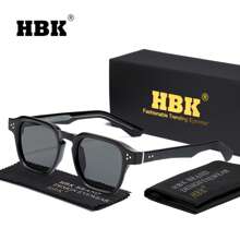 HBK HBK New Casual Glasses - Square Temple Metal Core Fashion Frame,Men's Women's Classic Eyeglasses, Suitable For Outdoor Sports, Travel, Driving & Beach Parties Street Decors Photo Props With Full Package For Summer Beach Vacation,Outdoor,Travel