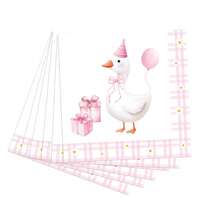 One Silly Goose Napkins For One Silly Goose Birthday Party Decorations Silly Goose Birthday Decor - Multicolor - View 7