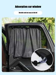 2pcs/4pcs Car Sunshade Summer Curtains Summer Mesh Suction Cup Type Car Privacy Curtains Car Windows Sun Protection Sunshade Side Gear