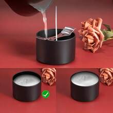 12 Frascos de Vela de Metal com Tampas - Recipientes Pretos de 4 Onças para Fabricação de Velas DIY, Artes, Artesanato, Armazenamento e Presentes de Feriados