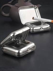 名画烟灰缸;迷你金属烟灰缸;袖珍烟灰缸;创意吸烟配件;防漏折叠烟灰缸;带盖防尘烟灰缸;易清洁迷你烟灰缸;防风户外烟灰缸;车用车载烟灰缸