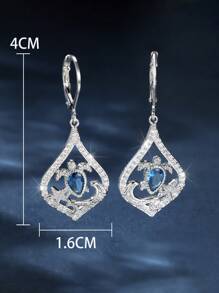 1 Pair Stylish Silver Egg Shaped Turtle Starfish Shell Silver Women's Earrings Ladies Summer Jewelry Beach Essentials Vacation Jewelry