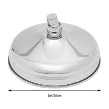 YUNRUX Shower Head Made Of Stainless Steel 360° Rotatable Rain Shower Bathroom 20 X 20 Cm Silver