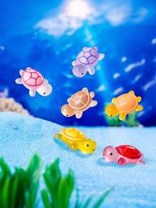 20 件 - 发光小乌龟适用于娃娃屋迷你模型，树脂迷你动物适用于汽车仪表板、童话花园、微型景观、家居装饰，发光迷你乌龟迷你树脂动物小乌龟工艺娃娃屋花园微苔藓景观家居装饰，适用于童话花园、娃娃屋、微型景观、水族馆、盆栽派对装饰