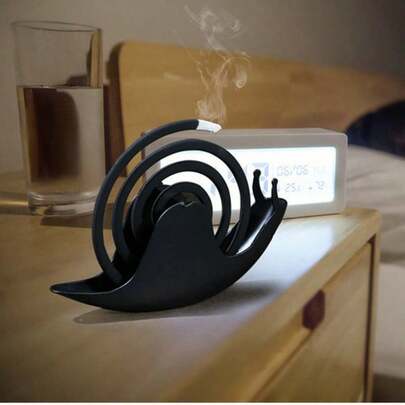 Snail Mosquito Coil Holder, Classical Creative Home & Outdoor Snail Mosquito Coil Tray, Flame Resistant Mosquito Coil Ash Holder