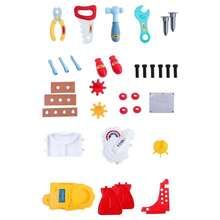 Kit Mesa De Herramientas Juego Niños Regalo Educativo - Multicolor - Ver 2