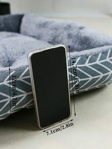 PETSIN 1 件可爱毛绒矩形四季防滑宠物床垫，加厚保暖内衬，适合中小型犬、猫、兔子等宠物，舒适的室内宠物床/沙发，母亲节好礼物 - 灰色 - 查看 9