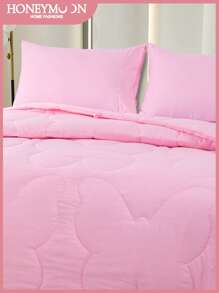 1pc Fluffy Warm Butterfly Stitch All-Season Comforter, Cloud Comfort Down Alternative Duvet Insert For All Size Twin Full Queen