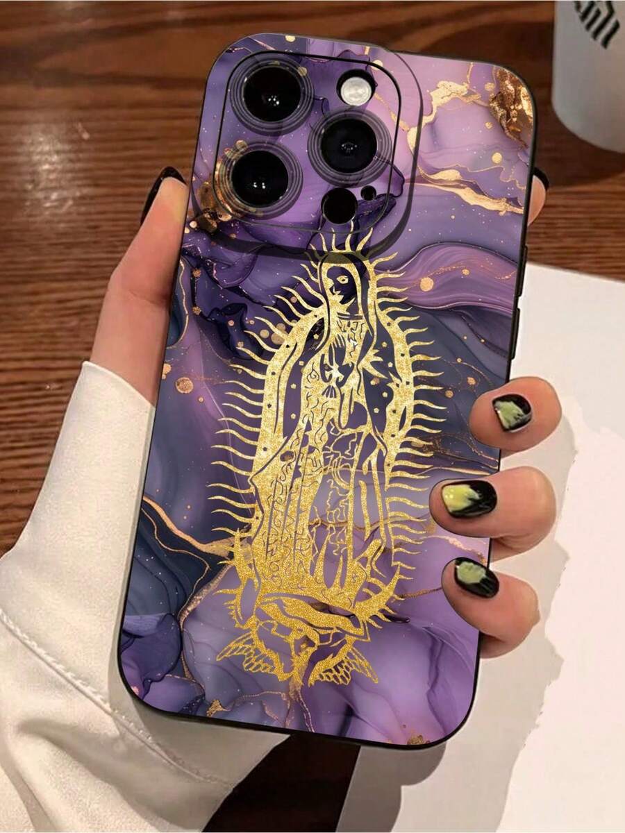 Funda para teléfono con estampado cruzadoFunda de silicona líquida para teléfono móvil Protección de cuerpo completo Funda de goma suave de TPU anticaída a prueba de golpes Compatible con phone 11/12/13/14/15/15pro/15 Plus/15 Promax/7plus/8plus/X/Xs Max/Xr/11pro/12pro/13 - Multicolor 3 - Ver 1