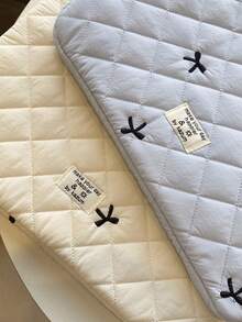 1pc Cute Bow Embroidery Laptop Sleeve Bag, Fit For 11"/13"/14"/15"/15.6" Laptop Protective Cover