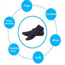 Breathable Beach Socks, Water Yoga Practice Socks, Thick Soles, Specially Designed For Swimming And Diving To Prevent Foot Injuries., Beach Essentials, Beach Accessories, Pool Float - Black - View 6