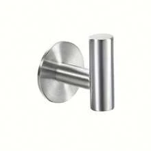 1/2/4/6/12 piezas de ganchos automáticos autoadhesivos de acero inoxidable, estantes montados en la pared para toallas, batas, abrigos y llaves para el baño y la cocina