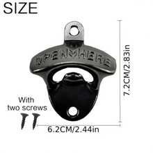 Bottle Opener Wall Mounted Vintage Retro Alloy Hanging Open Beer Tools Four Colors Available Beer Soda Stonego Bar Accessories Kitchen Gadgets